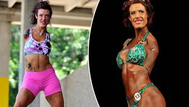 Woman with No Arms Competes In Bodybuilding Show!