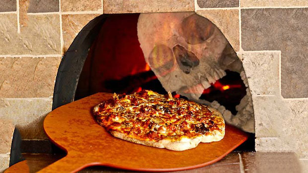 Pizza In Italy Cooked With Wood From Human Coffins!