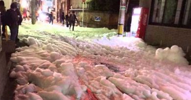 Mysterious Foam Covers Streets in Japan After Earthquake