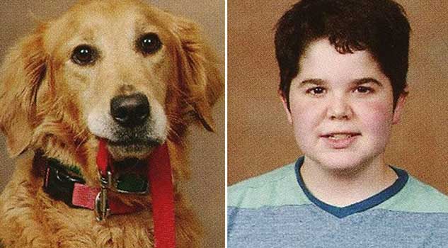 Boys Service Dog Gets Her Own Photo in Middle School Yearbook